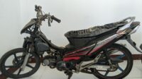 Sepeda Motor Honda Supra X 125 warna merah hitam tanpa nomor Polisi-salah satu barang rampasan yang akan dijual pada Tanggal 06 September 2024. FOTO:DOK