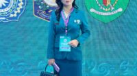 Tim Penggerak PKK Kabupaten Alor, Ny. Lidya Siawan Winaryo, ketika menghadiri Rapat Kerja Nasional X PKK di Plenary Hall Sempaja, Samarinda, Kalimantan Timur, Selasa (8/7/2025). Foto: Dok.TppkkAlor