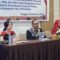 Bupati Alor, Iskandara Langkamau (tengah) berbicara dalam acara Pertemuan Advokasi dan Koordinasi Kelompok Kerja Operasional (Pokjanal) Posyandu, di Kalabahi, Kabupaten Alor, Kamis (3/7/2025). Foto: HumasKabAlor