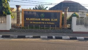 Kantor Kejaksaan Negeri Alor yang sedang direnovasi. FOTO: OM MO/RP